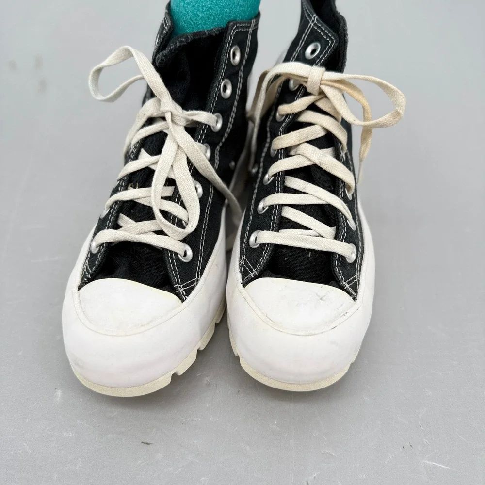 Converse Chuck Taylor All Star Lugged High Top Black Platform Sneakers Womens 8 - Picture 5 of 9